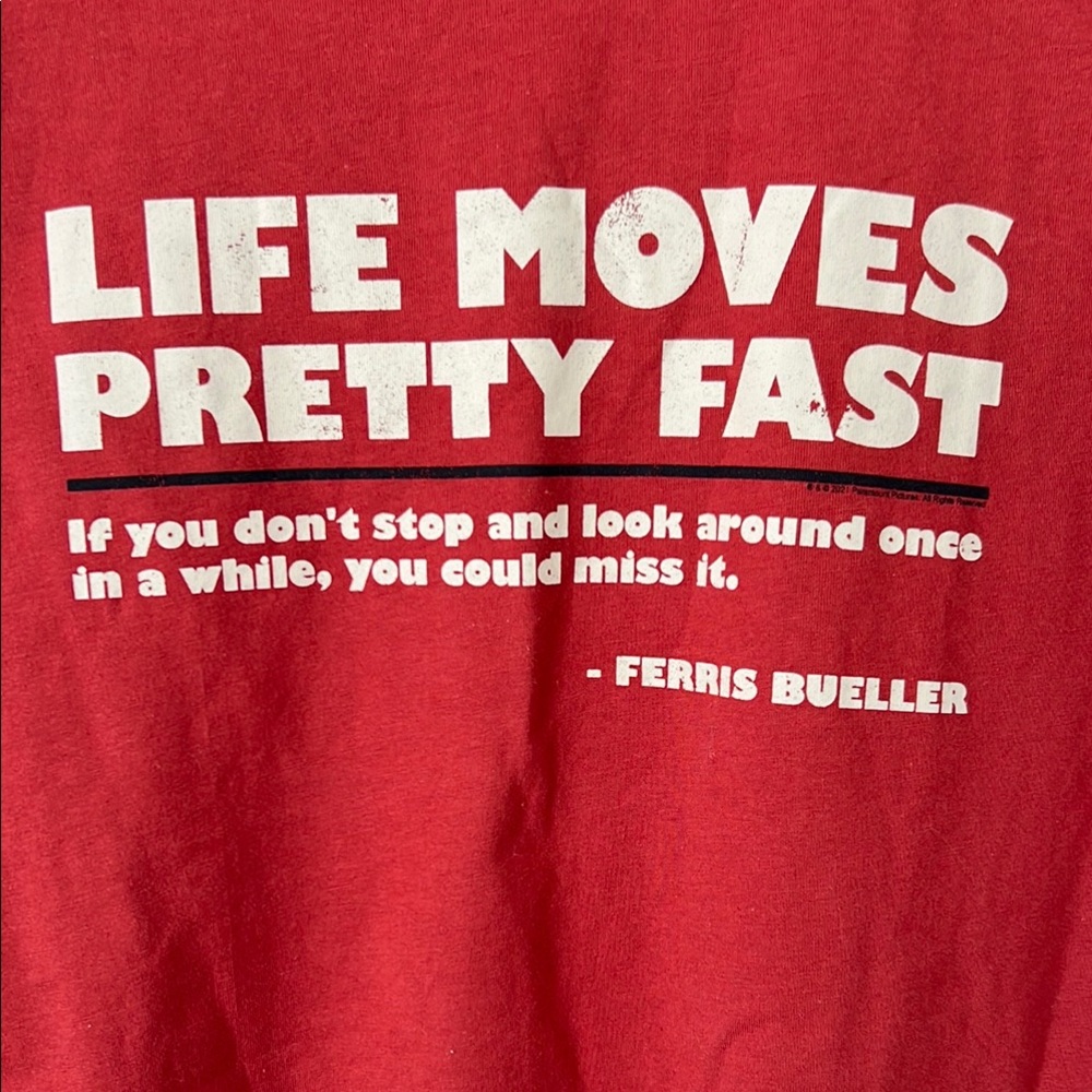 NEW Ferris Bueller Retro Short Sleeve Tee Bold Statement, GAP. US S